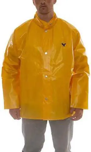 TINGLEY J22257 Rain Jacket,S,Ylw,Unisex,0.25mm Thick
