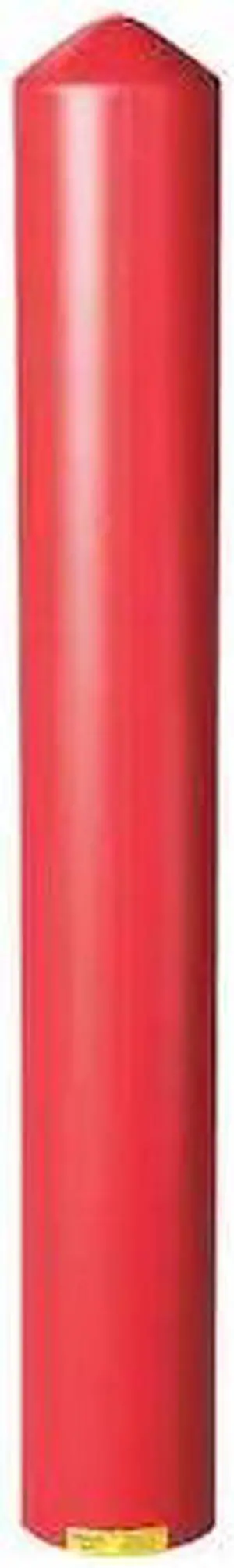 ZORO SELECT 1736R Post Sleeve,6 In Dia.,56 In H,Red