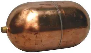 WATTS CX 4x5 Float Ball,Oblong,Copper,4 In