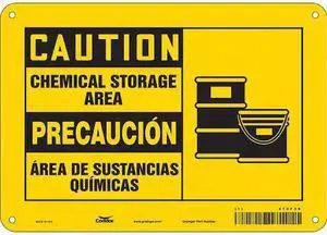 CONDOR 470F38 Safety Sign, 7 in H, 10 in W, Vertical Rectangle, English,