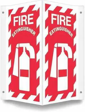 CONDOR 480Z33 High Visibility Safety Sign, 24 in Height, 18 in Width, PETG,