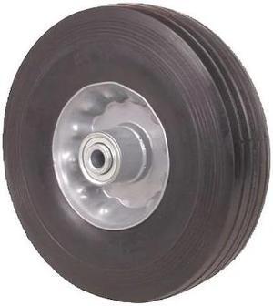 ZORO SELECT 1NWY4 Solid Rubber Wheel,8 in.,350 lb.,Sym