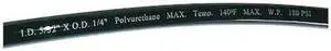 ZORO SELECT 1PBN1 Tubing,5/32In. IDx1/4 In OD,100 Ft,Black