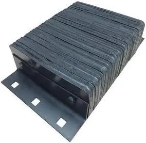 ZORO SELECT 22NT87 Dock Bumper,20x4-1/2x12 In.,Rubber