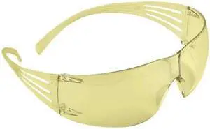 3M SF203AFP SecureFit 200, Safety Glasses, Anti-Fog & Anti-Scratch, Amber Lens,