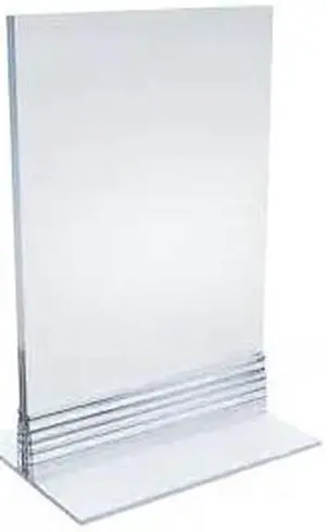 AZAR DISPLAYS 102726-10PK 4" x 6" Vertical/Horizontal W/ T-strip Holder, PK10