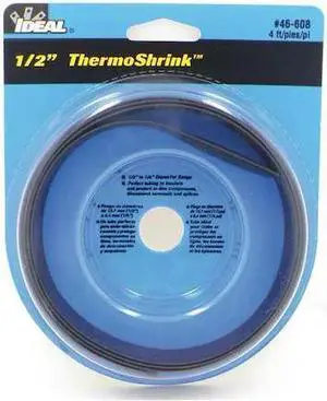 Ideal 46-608 Thermo-Shrink Thin-Wall Heat Shrinkable Tubing Disk 1/2" x 4'