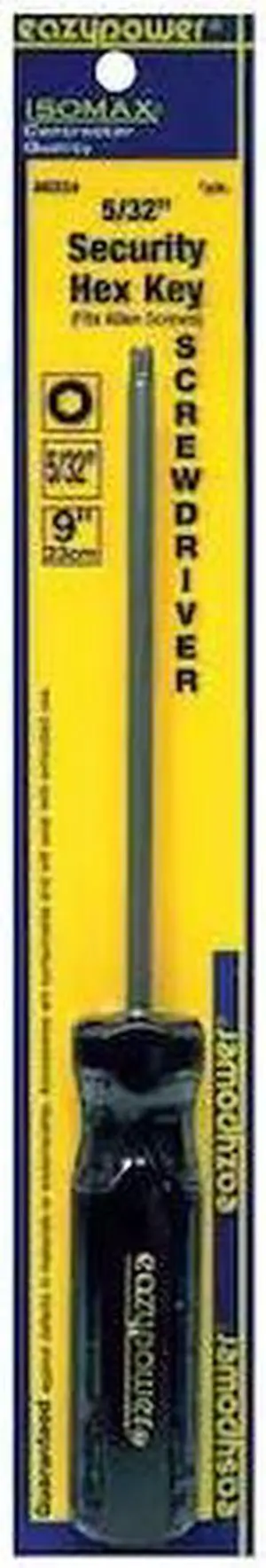 EAZYPOWER 86254 Tamper Resistant Hex Screwdriver 5/32 in Round