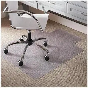 ES Robbins 120123 AnchorBar Task Series Value Chair Mat for Carpet- Lip- 45w x 53l- Clear