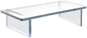 AZAR DISPLAYS 515376 Clear Acrylic 22"W x 6"H 1/2" Thick Riser w/ Bumpers AZAR DISPLAYS 515376 Clear Acrylic 22"W x 6"H 1/2" Thick Riser w/ Bumpers
