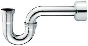 EVERFLOW 12712-S P-Trap with Box Escutcheon for Tubular Drain Applications,