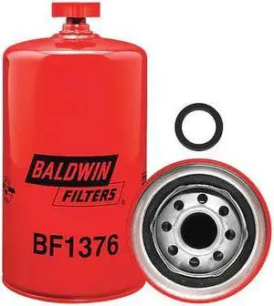 BALDWIN FILTERS BF1376 Fuel Filter, 7-13/32x3-11/16x7-13/32 In