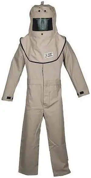 OBERON FRTC4A-4XL CAT4 Series Arc Flash Hood & Coverall Suit Set 4XL
