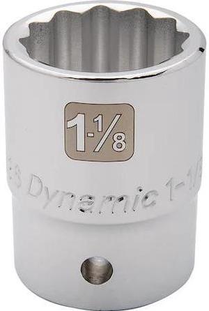 DYNAMIC D022436 3/4" Drive, 1-1/8" SAE Socket, 12 Points
