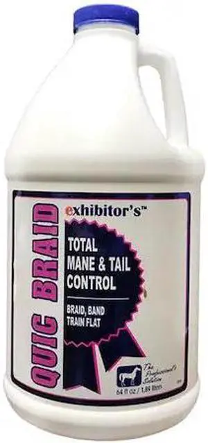 EXHIBITOR LABS 3916-64OZ Quic Braid Total Mane & Tail Control 64 oz.