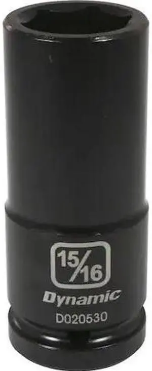 DYNAMIC D020530 3/4" Drive Deep Socket, Black Phosphate, Tools 3/4" Drive 6