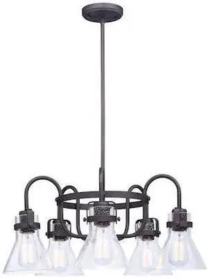 MAXIM LIGHTING 26117CDOI Seafarer 5-Light 23.75" Wide Oil Rubbed Bronze MAXIM LIGHTING 26117CDOI Seafarer 5-Light 23.75" Wide Oil Rubbed Bronze