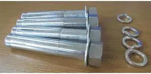 ZORO SELECT MH4KITSG Anchor Bolt,5-1/2 in. Long,PK4