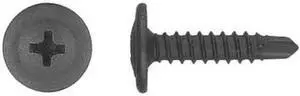 ZORO SELECT 6265PK Drywall Screw, 3/4 in, Black Phosphate Steel, 50 PK