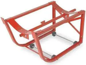 DAYTON 1GC91 Drum Cradle,Cap 600 Lb,4 Rigid Casters