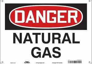 CONDOR 470V12 Safety Sign, 10 in Height, 14 in Width, Polyethylene, Horizontal
