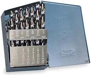 CHICAGO-LATROBE 69850 15PC 135 Degree Heavy-Duty Jobber Length Drill Set