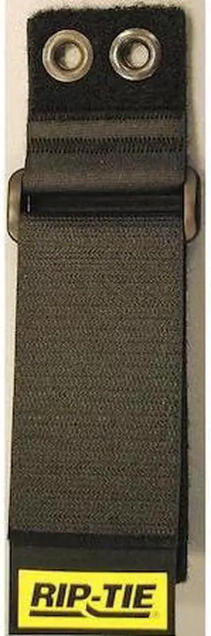 RIP-TIE O-16-G10-BK Cable Tie Strap, 16 in L, 4 in Max Bundle Dia., Black,