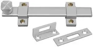 6 in. Heavy Duty Security Bolt in Brushed Stainless Steel