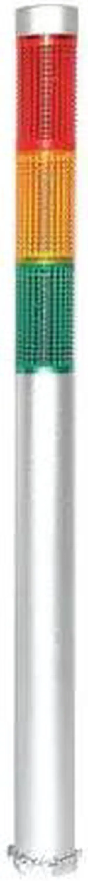 ZORO SELECT 6JZF8 Tower Light,13-1/2 In,Steady,Am,Gr,Rd