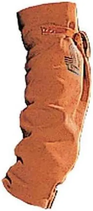 STEINER 12181 Flame-Resistant Sleeve, Leather, 23 in Length, Brown, Open Top,