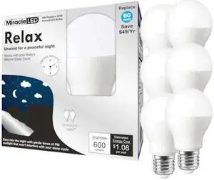 MIRACLE LED 602212 Nature's Vibe Relax Bedtime Ready Sunset Glow LED Light