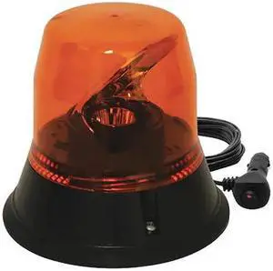 ECCO EB7813A-MG Rotating Beacon,Amber,Magnetic,6" dia.