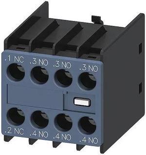 SIEMENS 3RH29111HA31 Auxiliary Contact,10A,Front Mounting