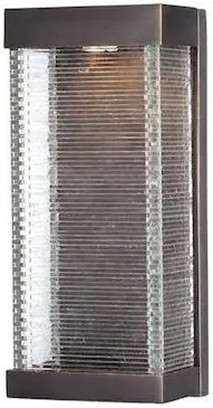 MAXIM 55226CLBZ Stackhouse VX 1-Light 7" Wide Bronze Outdoor Wall Sconce