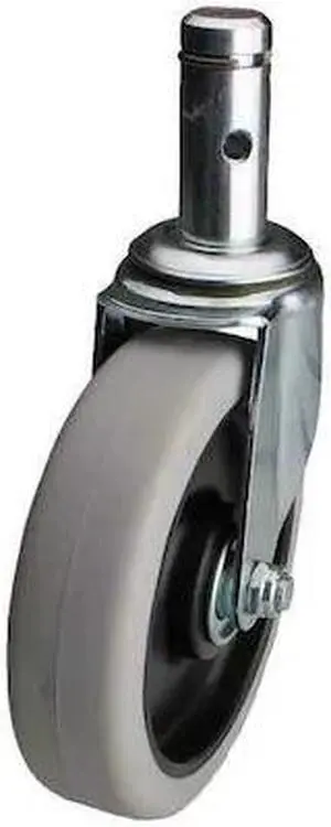 ZORO SELECT 32J813 Swivel Stem Caster,Polyurthn,5 in,250 lb