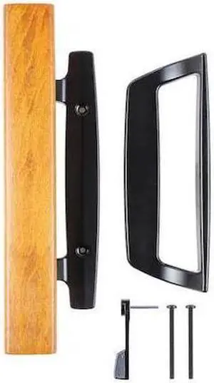 WRIGHT PRODUCTS V1131BL Mortise Patio Door Handles, Black
