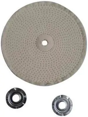 ZORO SELECT 12U085 Buffing Wheel,Spiral Sewn,8 In Dia.