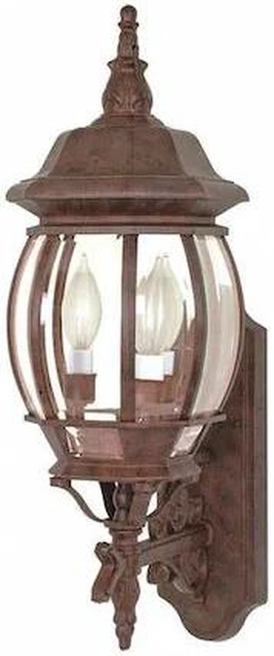 NUVO 60-889 Central Park 3-Light 22 in. Wall Lantern with Clear Beveled Glass NUVO 60-889 Central Park 3-Light 22 in. Wall Lantern with Clear Beveled Glass