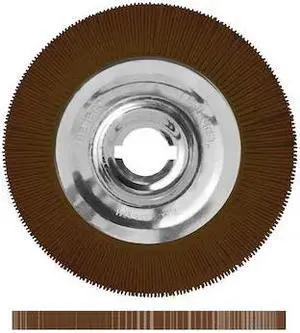 DEDECO 1392 Sunburst Radial Bristle Discs 10 in X 1 in Straight Ts Brown 36 DEDECO 1392 Sunburst Radial Bristle Discs 10 in X 1 in Straight Ts Brown 36