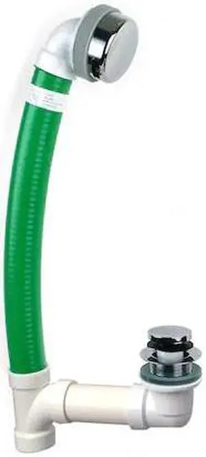 WATCO FLEX924-FA-PVC-CP Flex924 Chrome Flex Bath Waste, Foot Act Stopper, Innov