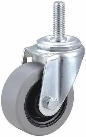 ZORO SELECT 32J890 Swivel Stem Caster,TPR,3 in.,210 lb.