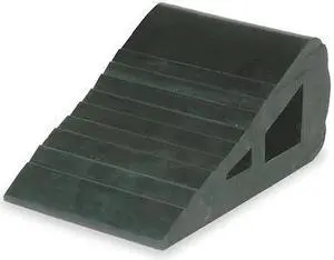 ZORO SELECT 1GUK4 Wheel Chock,4 In W x 3 In H,Black