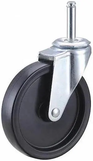 ZORO SELECT F1IB05041S-S20 Swivel Stem Caster,Polyolfn,5 in,150 lb.