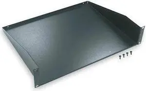 Hubbell - MCCCS19 - Hubbell MCCCS19 Cantilevered Rack Shelf - 19 - Black - 50 lb x Maximum Weight Capacity