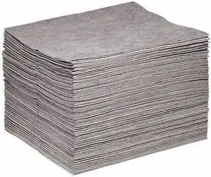 SPILLTECH GP-H Sorbent Pad, 22 gal, 15 in x 18 in, Universal, Gray, 100 PK