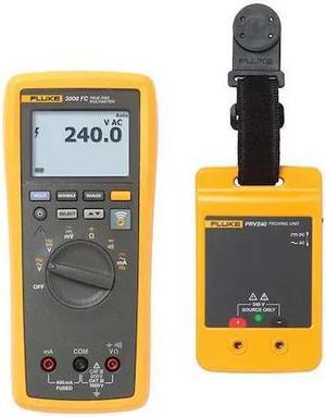 FLUKE FLK-3000FC/PRV Digital Multimeter Kit, 1,000 Max. AC Volts, 1,000 Max. DC