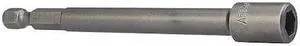 APEX TOOL GROUP M6N-0808-4 Nutsetter,1/4" Hex,4" L,Steel,Unfinished