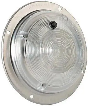 GROTE 61821 Dome Lamp,Round,Clear,Bulb Replaceable
