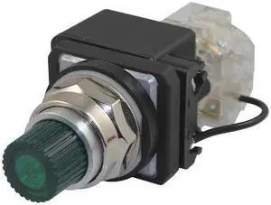 DAYTON 30G424 Pilot Light, LED, 120VAC/DC, 30mm, Chrome, GR