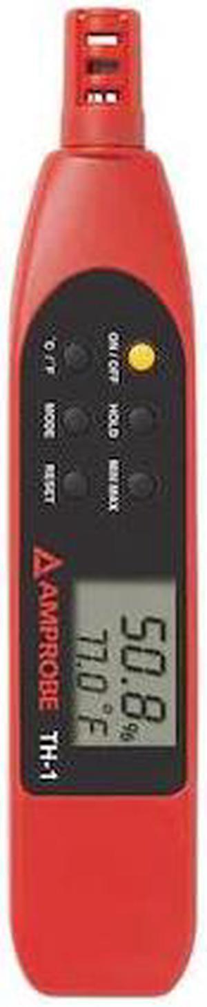 AMPROBE TH-1 Temp/Humdty Mtr,0 to 100 per Rel Hum Rng
